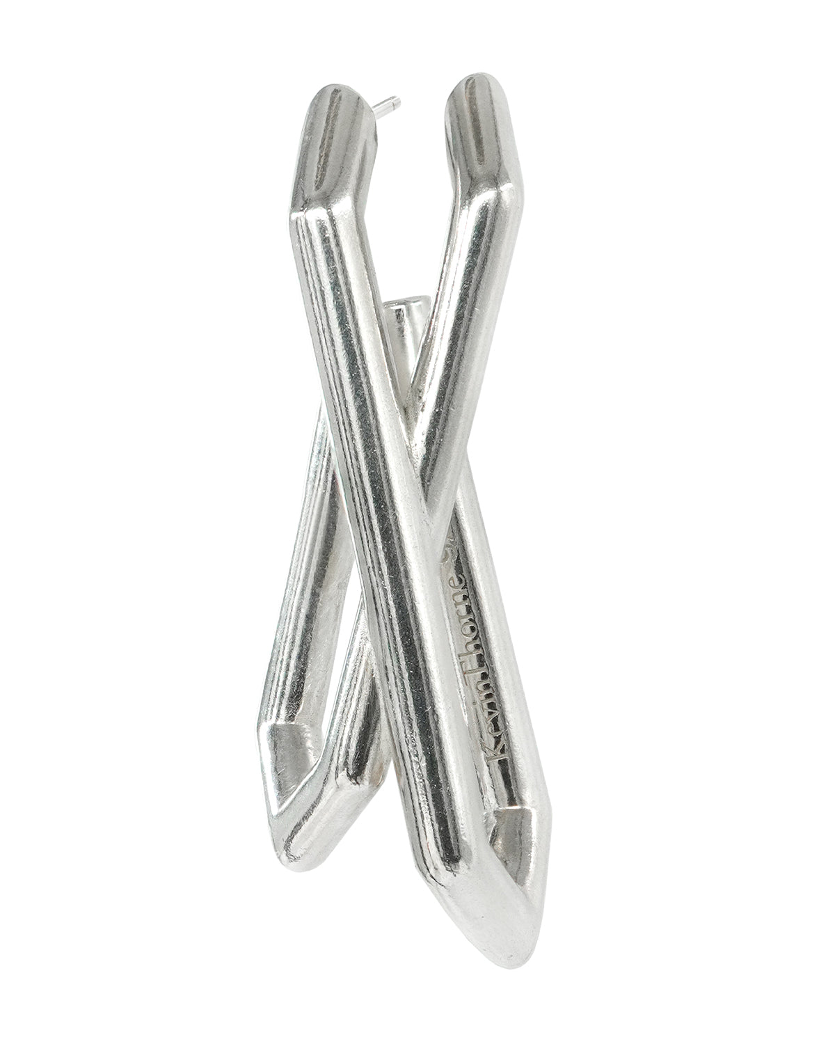 Bone II02 Silver Earring