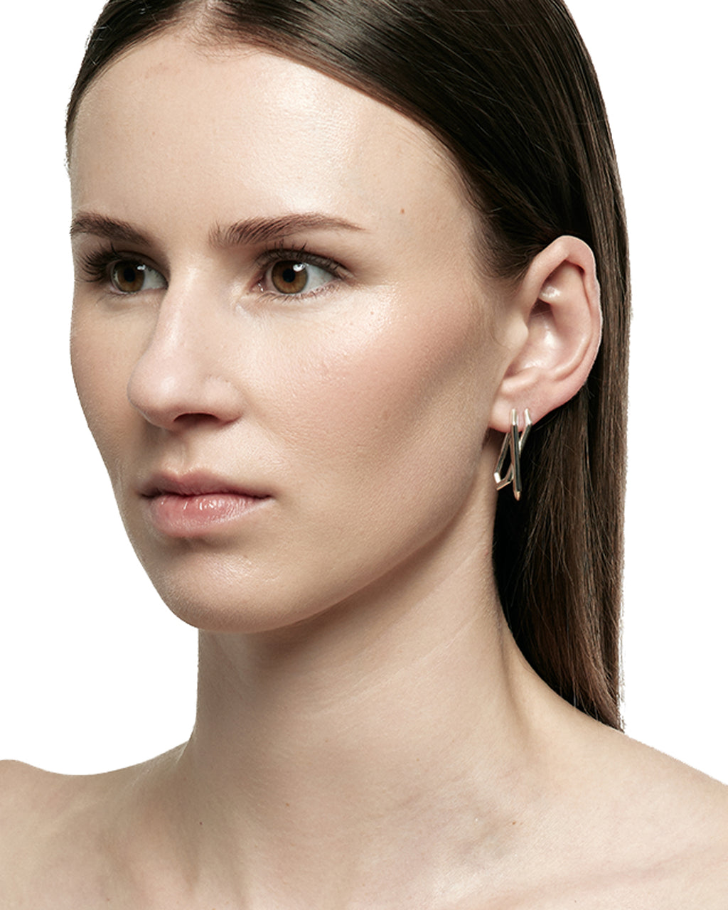 Bone II02 Silver Earring