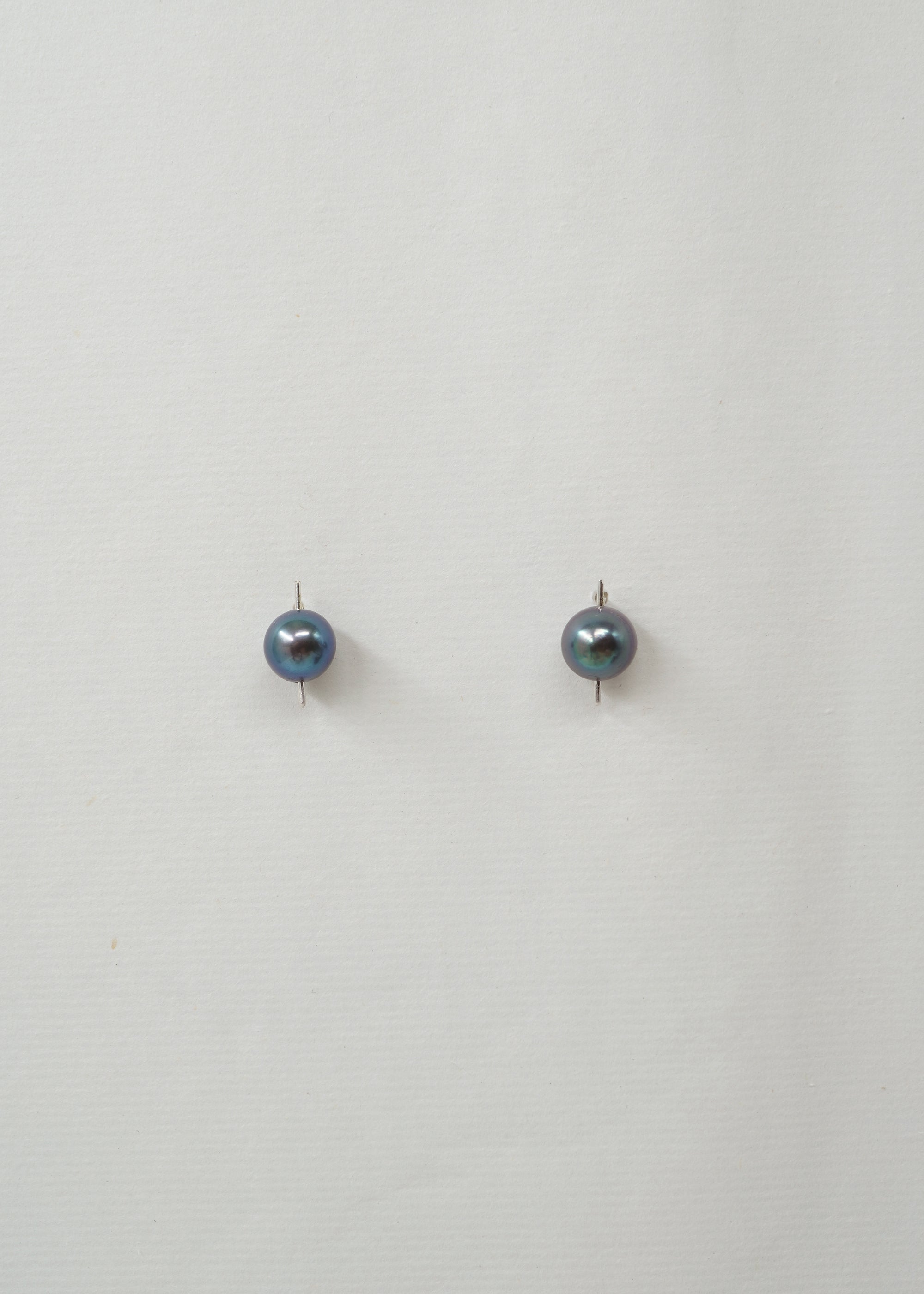 Silver & Pearl Earring- Composition III
