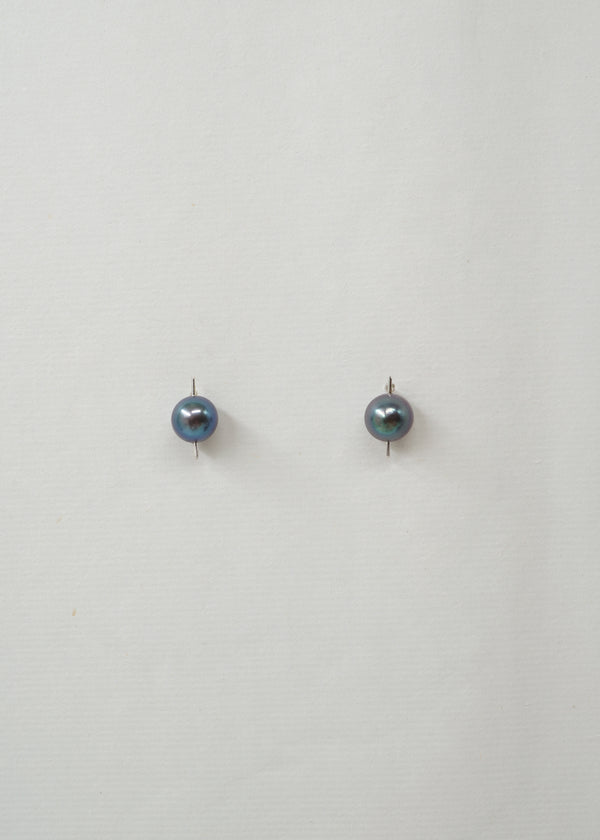 Silver & Pearl Earring- Composition III