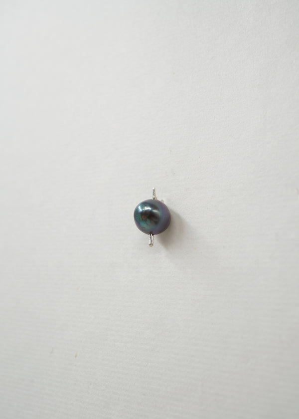 Silver & Pearl Earring- Composition III