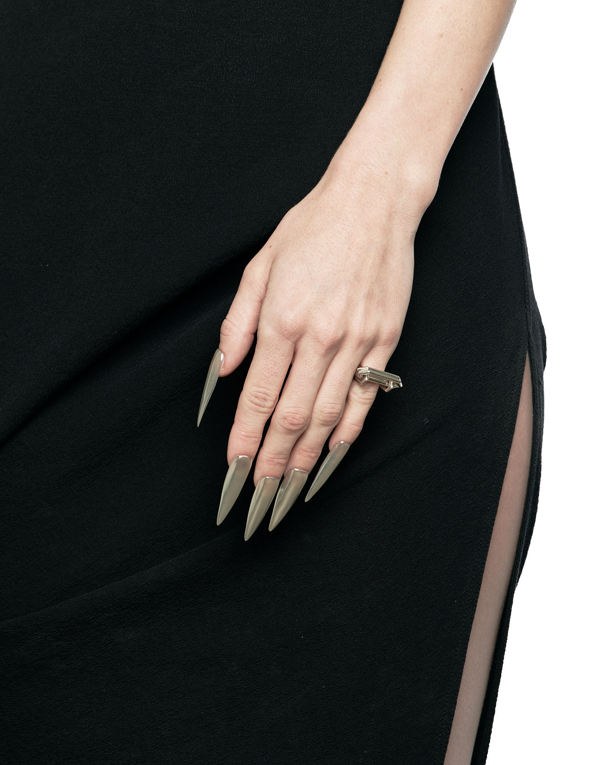 Bone II02 Silver Ring