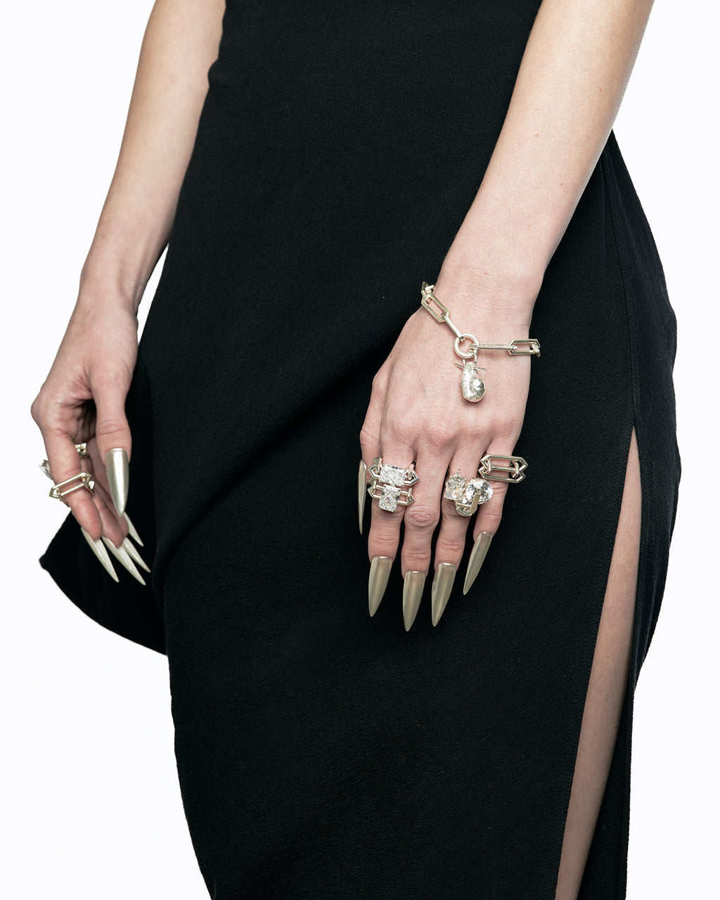 Bone II01 Silver Ring
