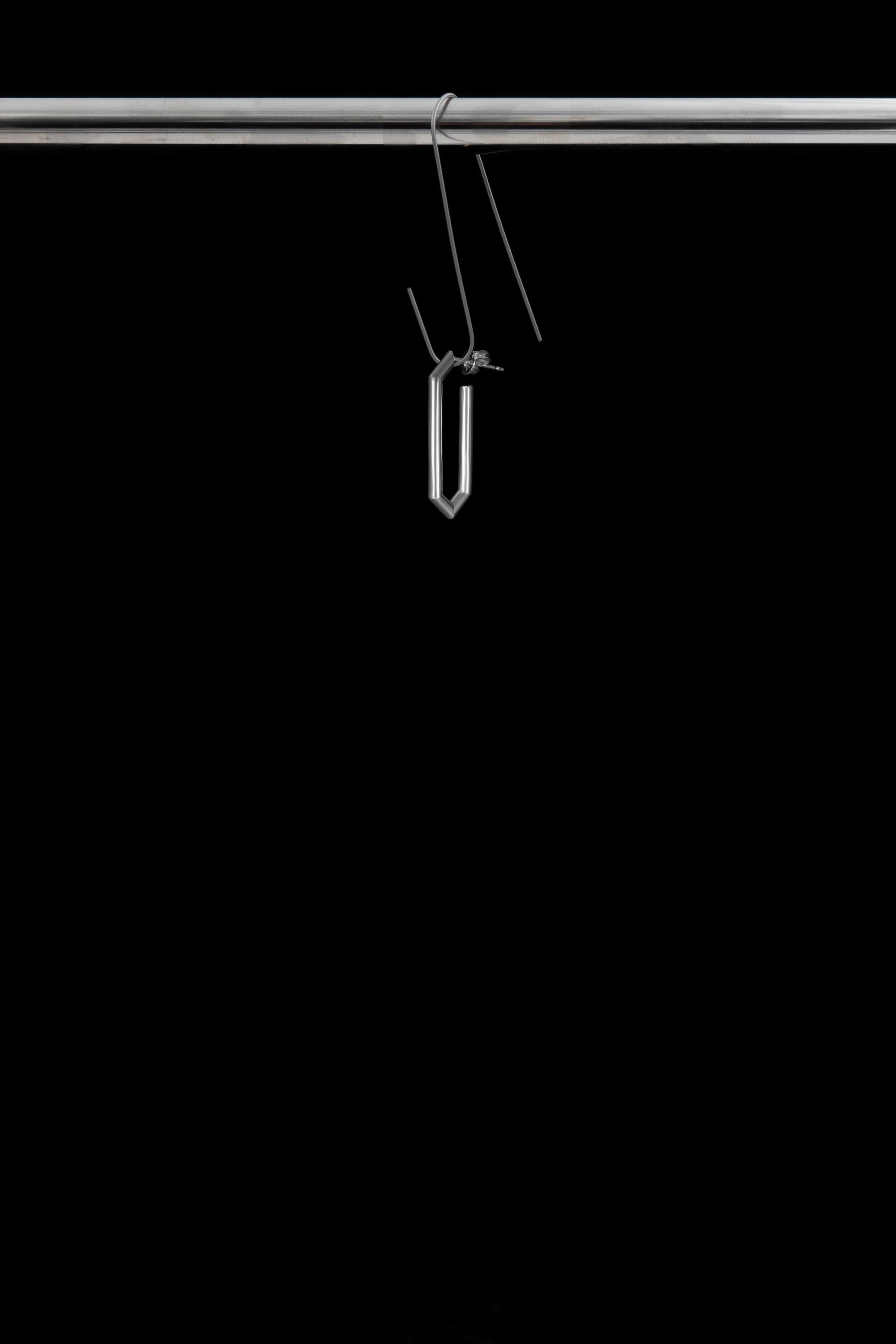Silver Earring - Bone