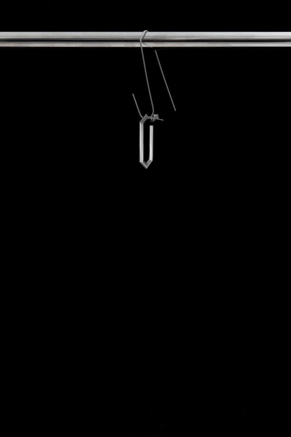 Silver Earring - Bone