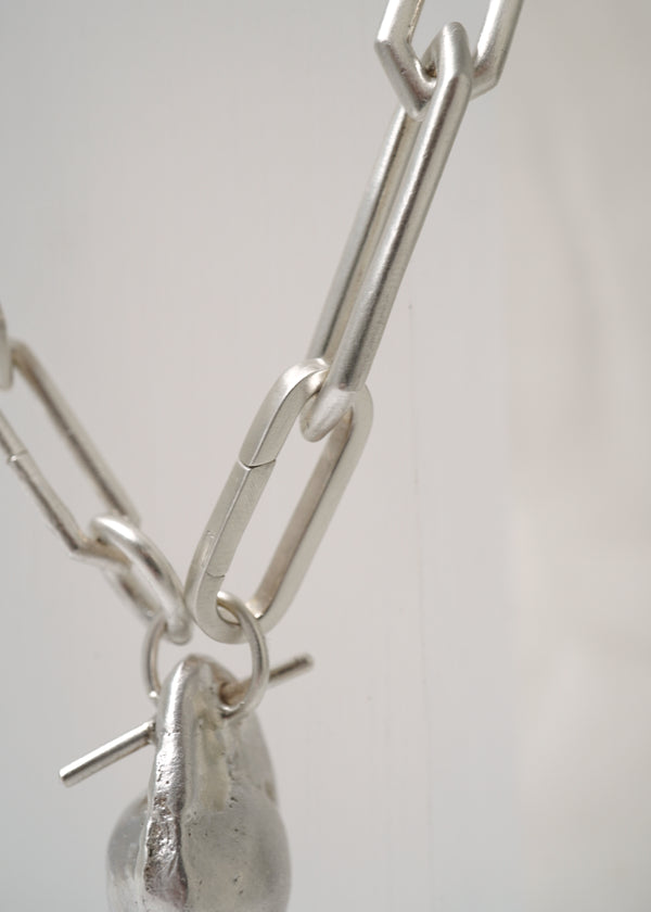 Bracelet- The Heart- Matte Silver