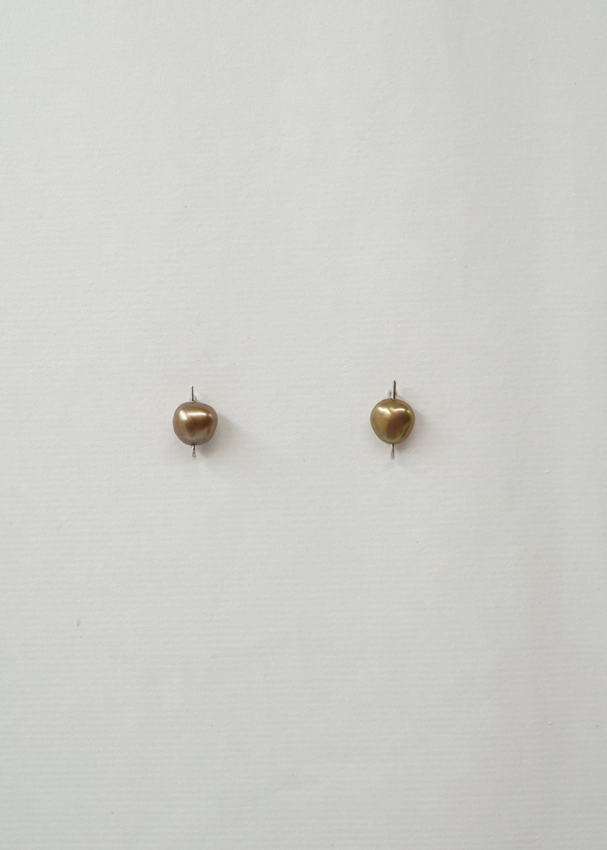 Silver & Pearl Earring- Composition III