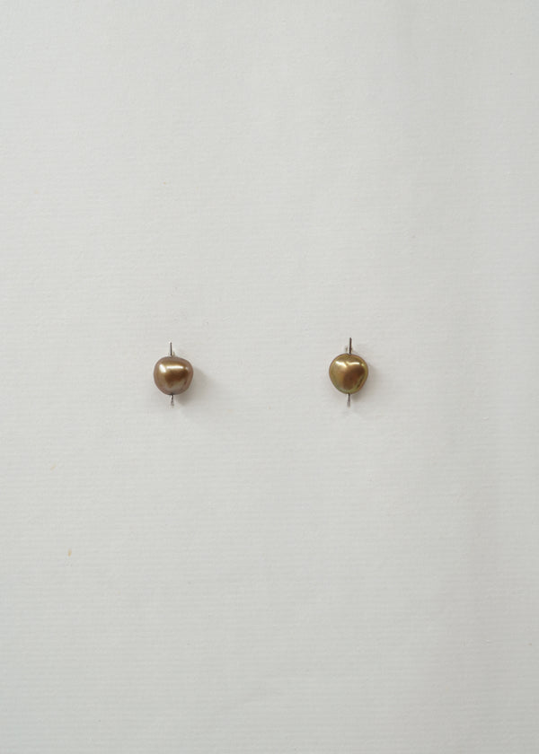 Silver & Pearl Earring- Composition III