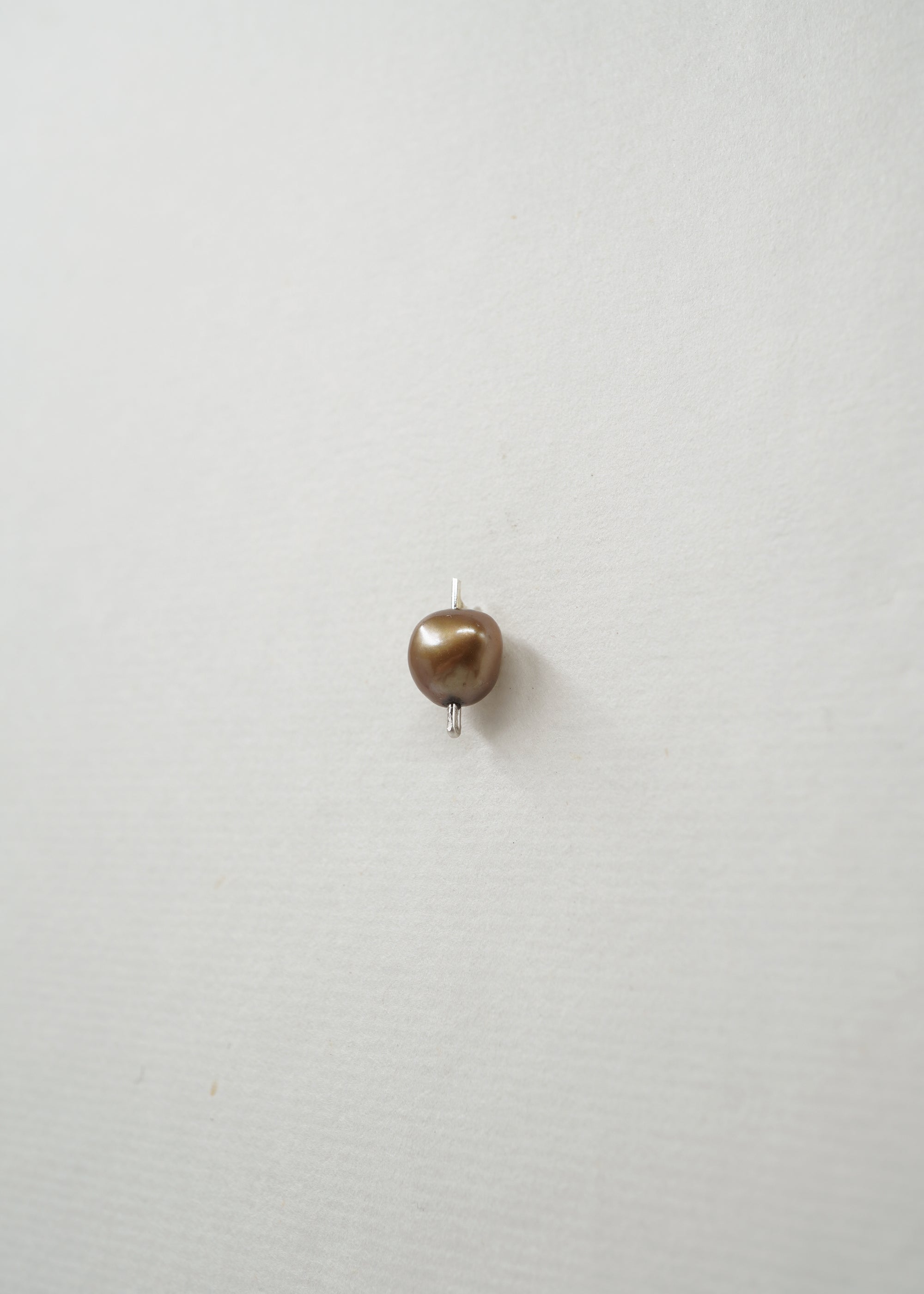 Silver & Pearl Earring- Composition III