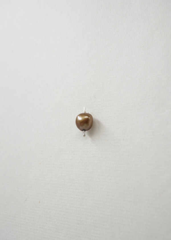 Silver & Pearl Earring- Composition III