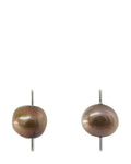Composition III Pearl Earring- Golden Brown