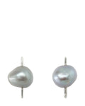 Composition III Pearl Earring- Silver