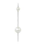 Composition I Silver & Pearl Earring