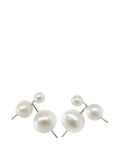 Composition IV Silver & Pearl Earrings