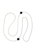 Duo Silver & Pearl Necklace