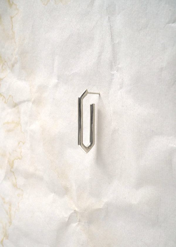 Silver Earring - Bone Bold