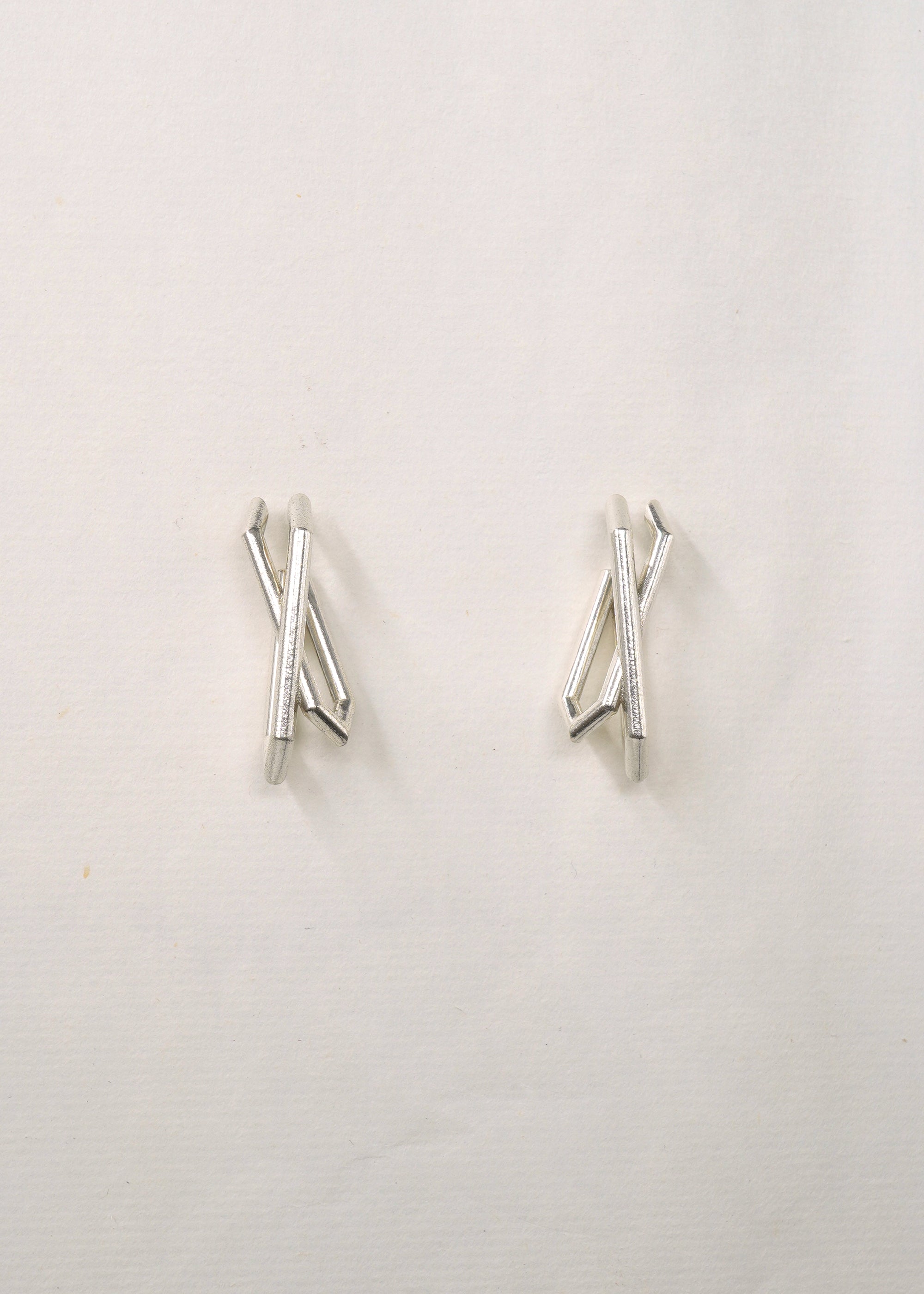 Earring - Bone II02 - Silver