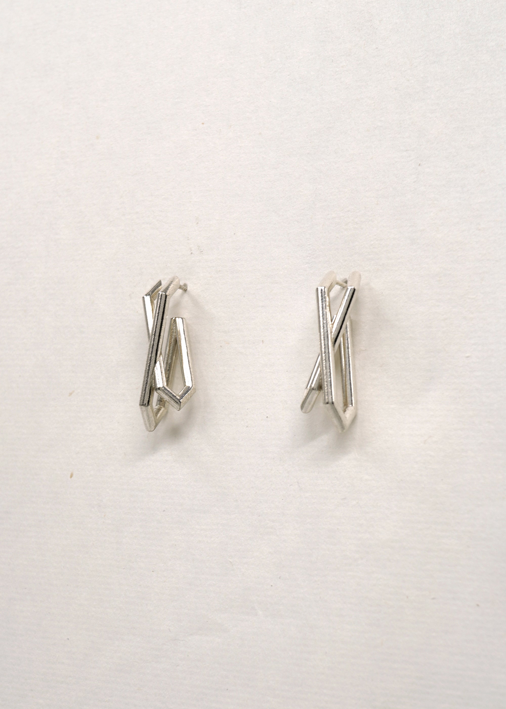 Earring - Bone II02 - Silver