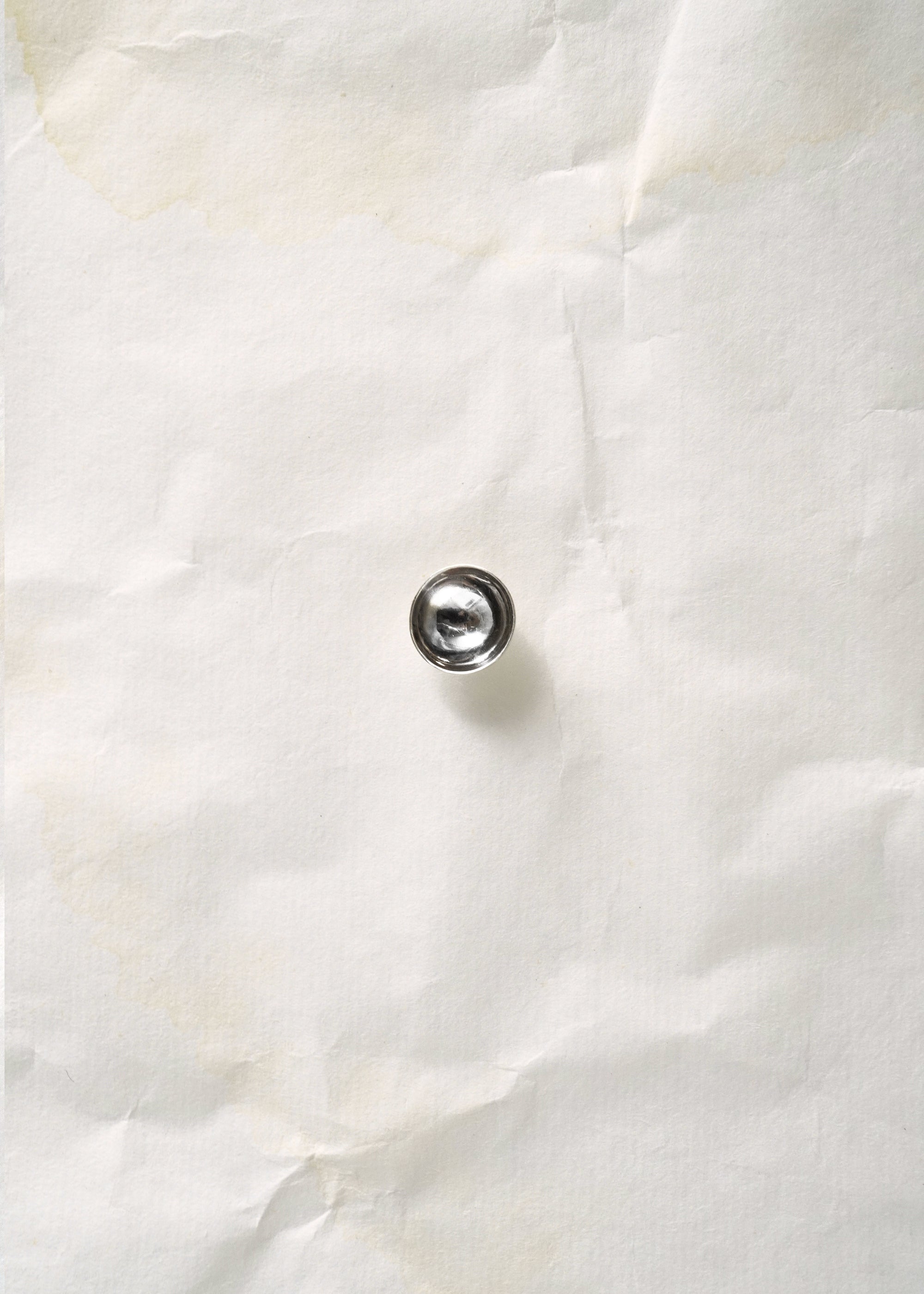 Earring - Dome Silver
