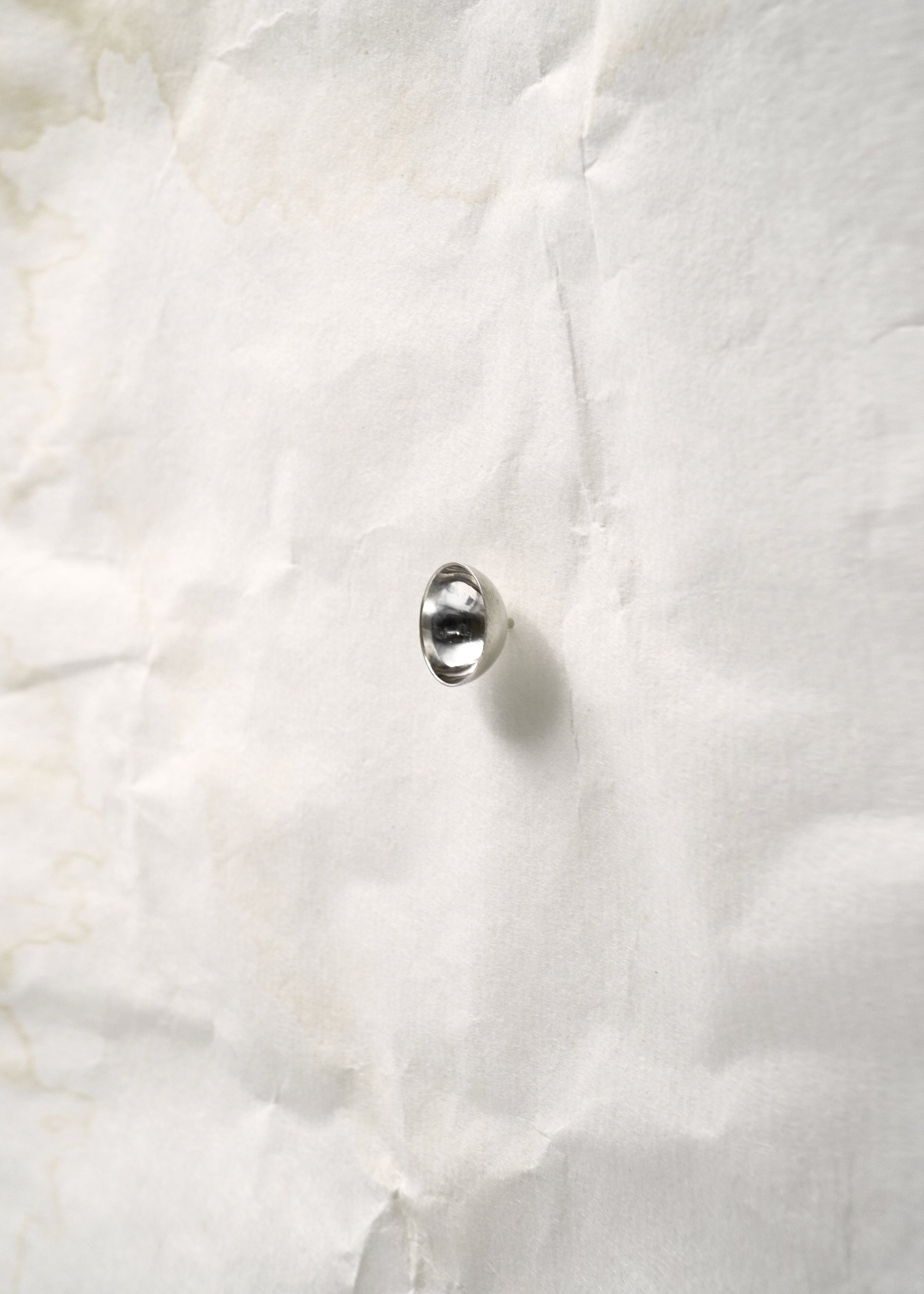 Earring - Dome Silver