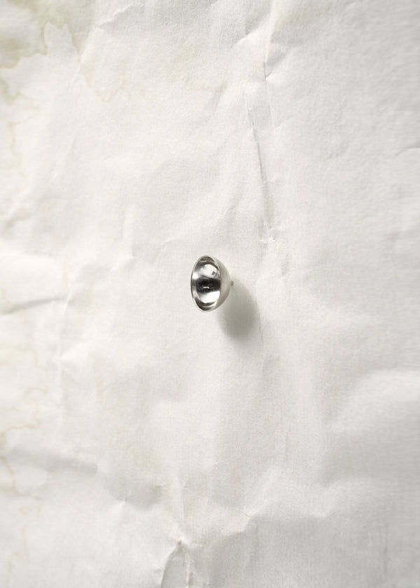 Earring - Dome Silver