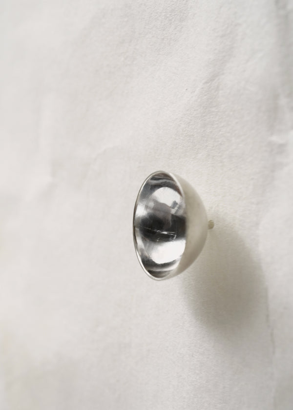Earring - Dome Silver