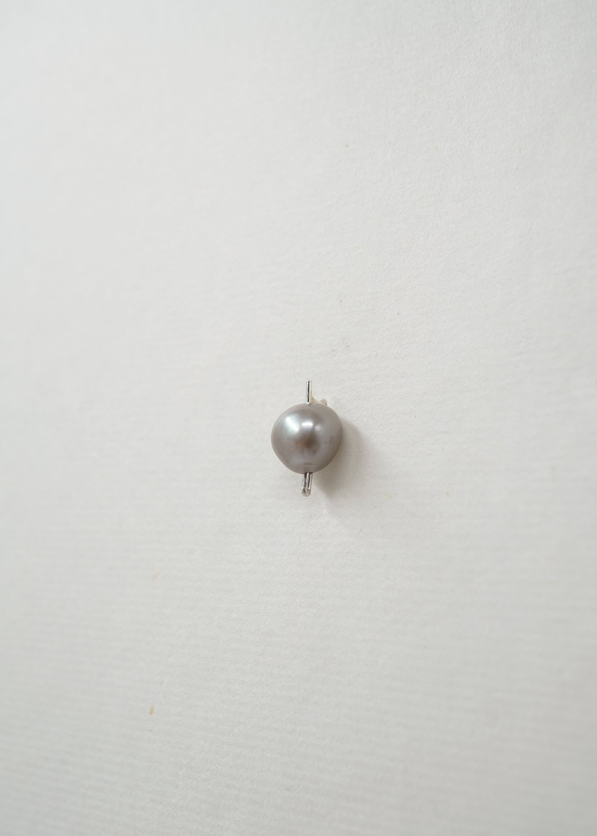 Silver & Pearl Earring- Composition III