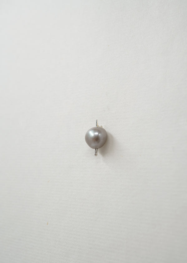 Silver & Pearl Earring- Composition III
