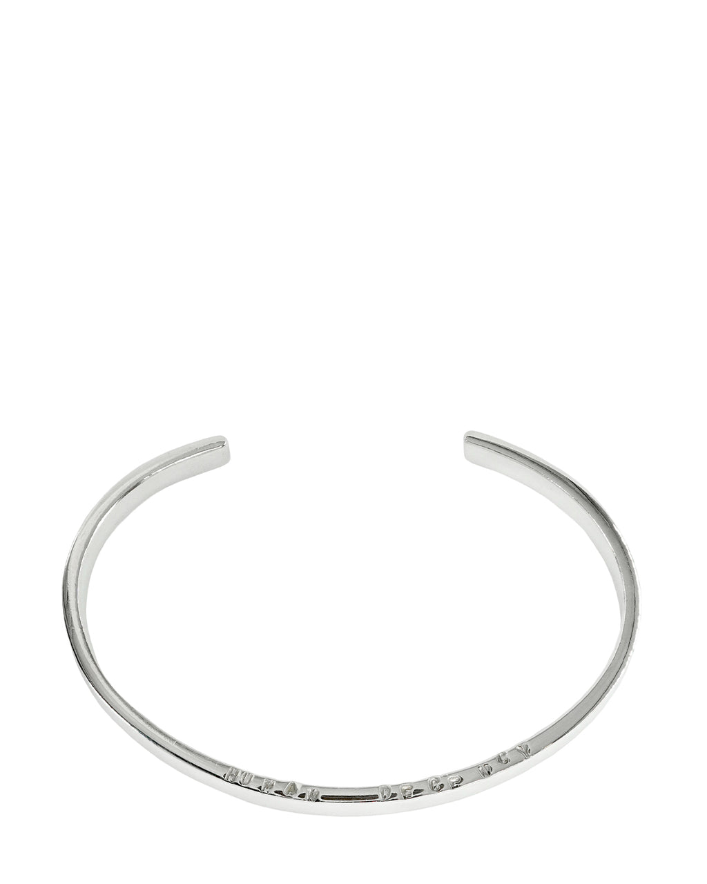 Human Decency Bangle Wide