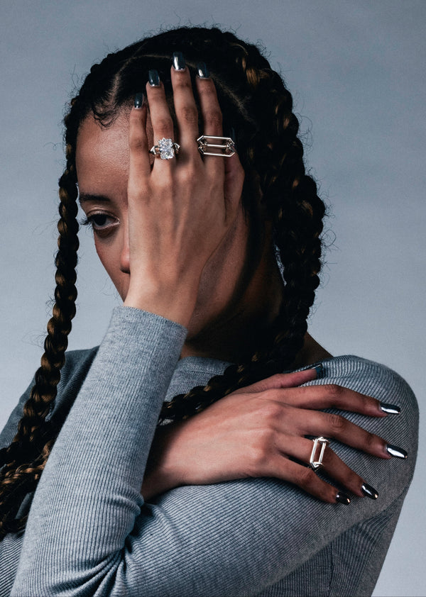 Ring - Bone II02- Silver