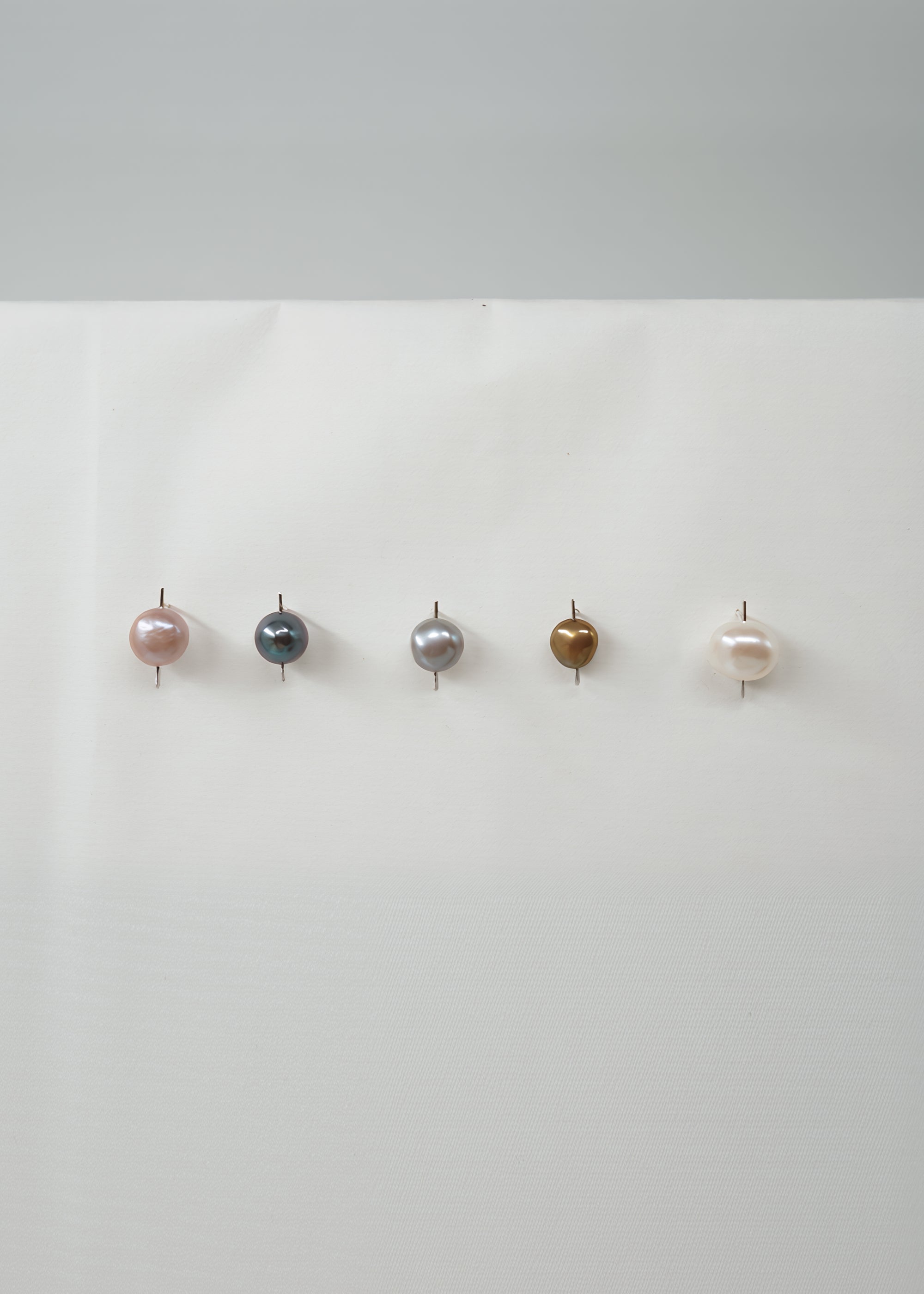 Silver & Pearl Earring- Composition III