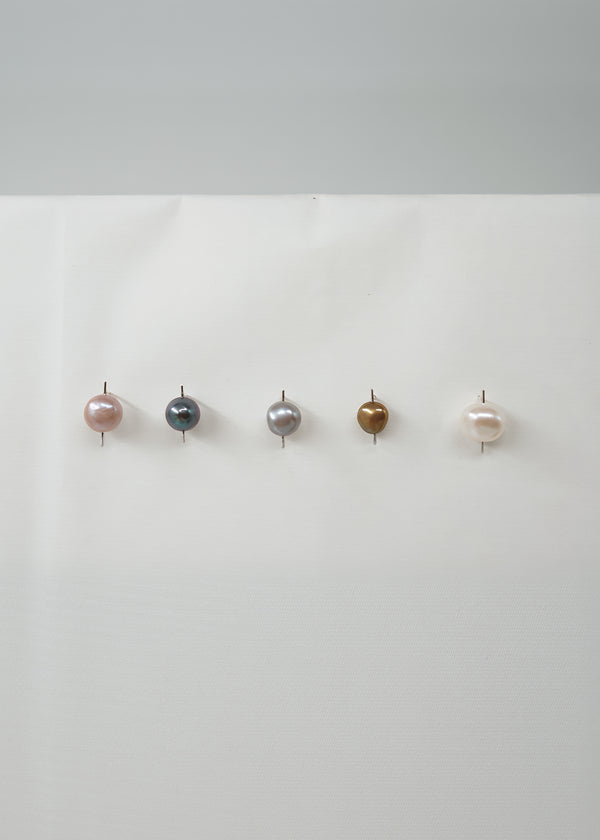 Silver & Pearl Earring- Composition III