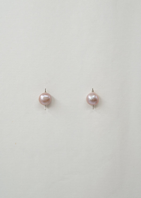 Silver & Pearl Earring- Composition III