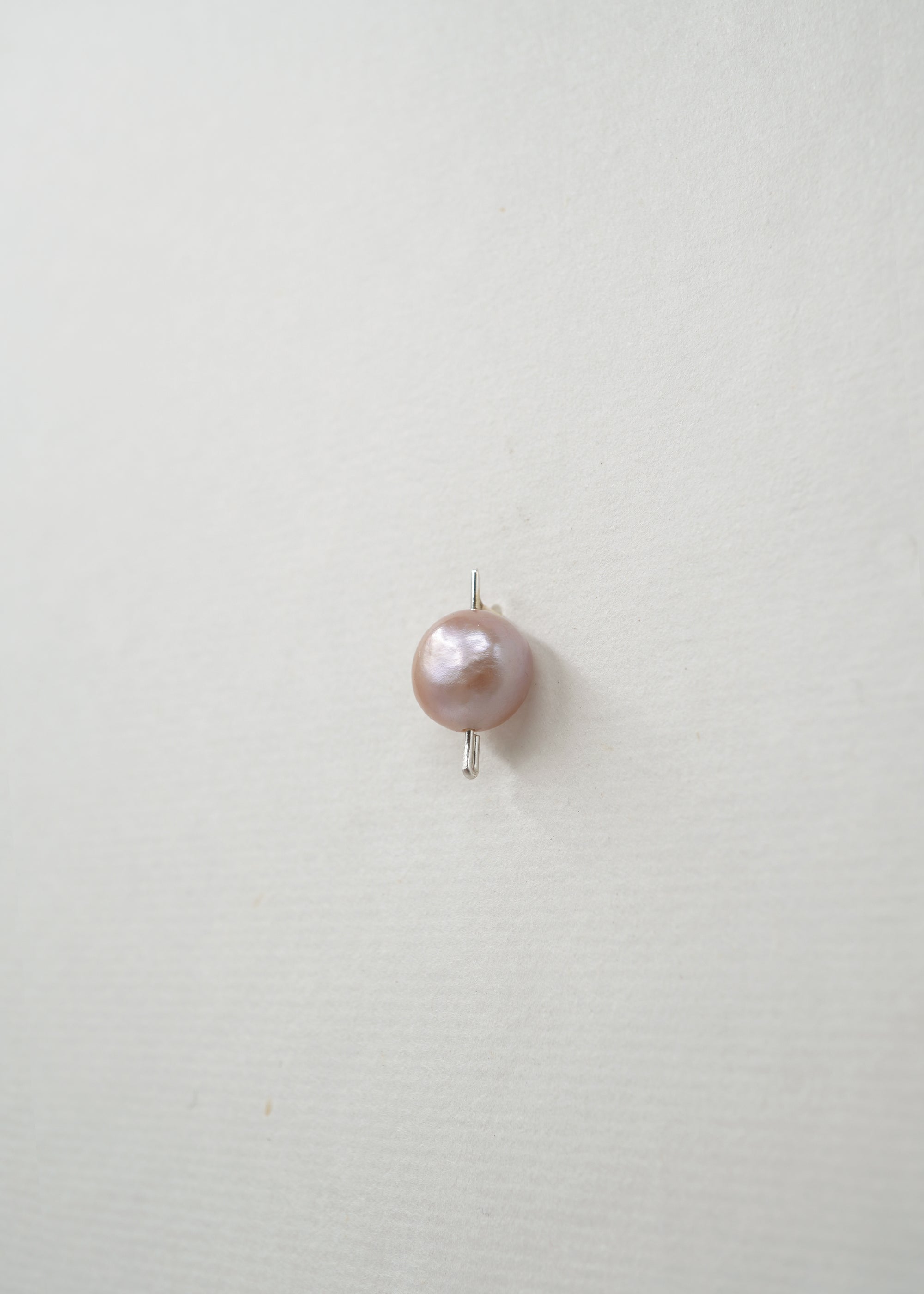 Silver & Pearl Earring- Composition III