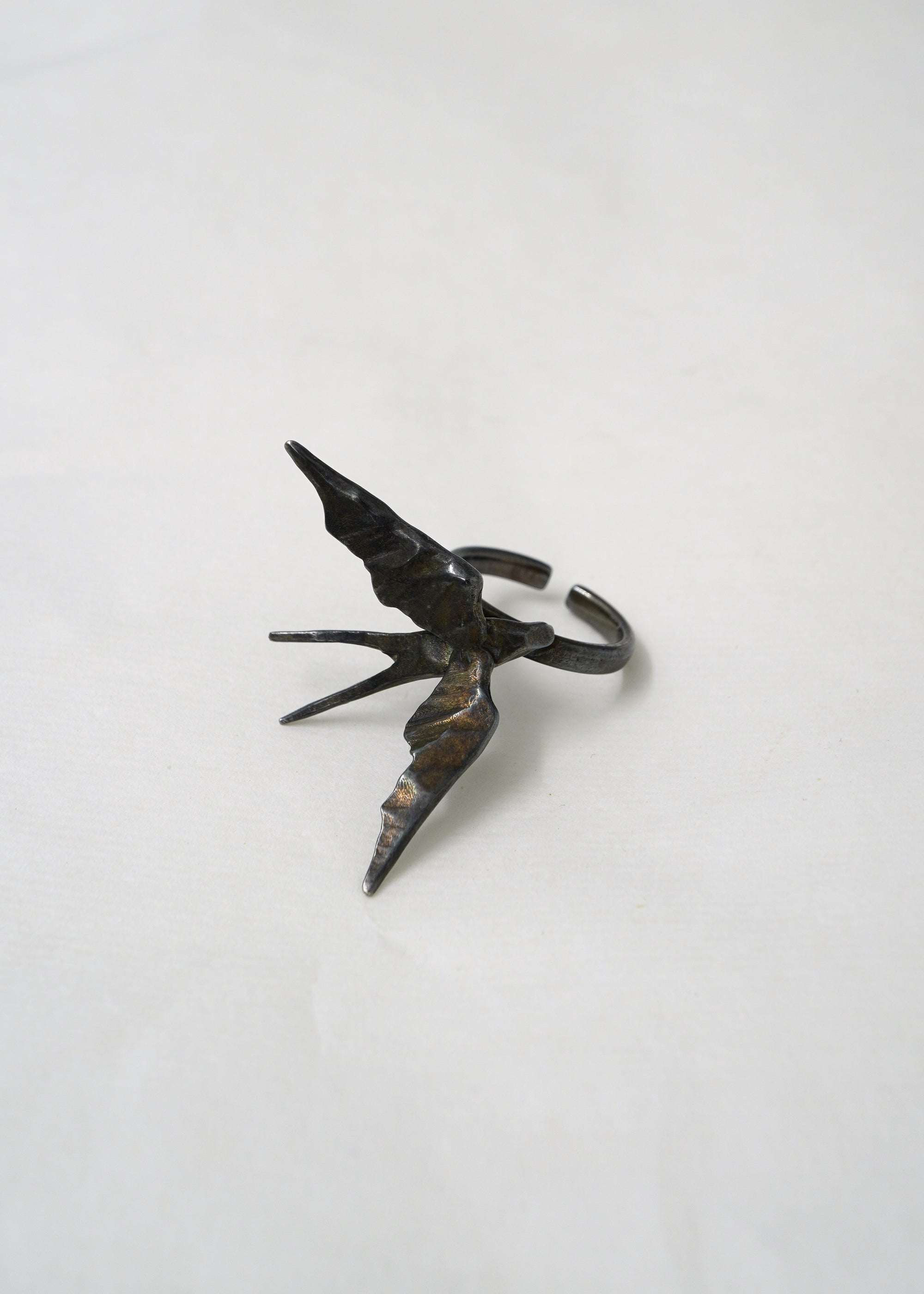 Silver Statement Ring - Rise I- Oxidised