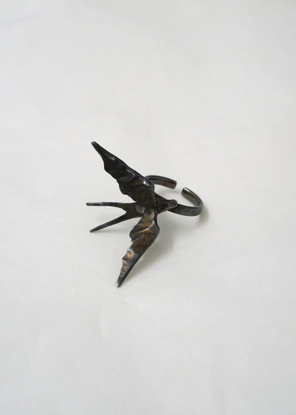 Silver Statement Ring - Rise I- Oxidised