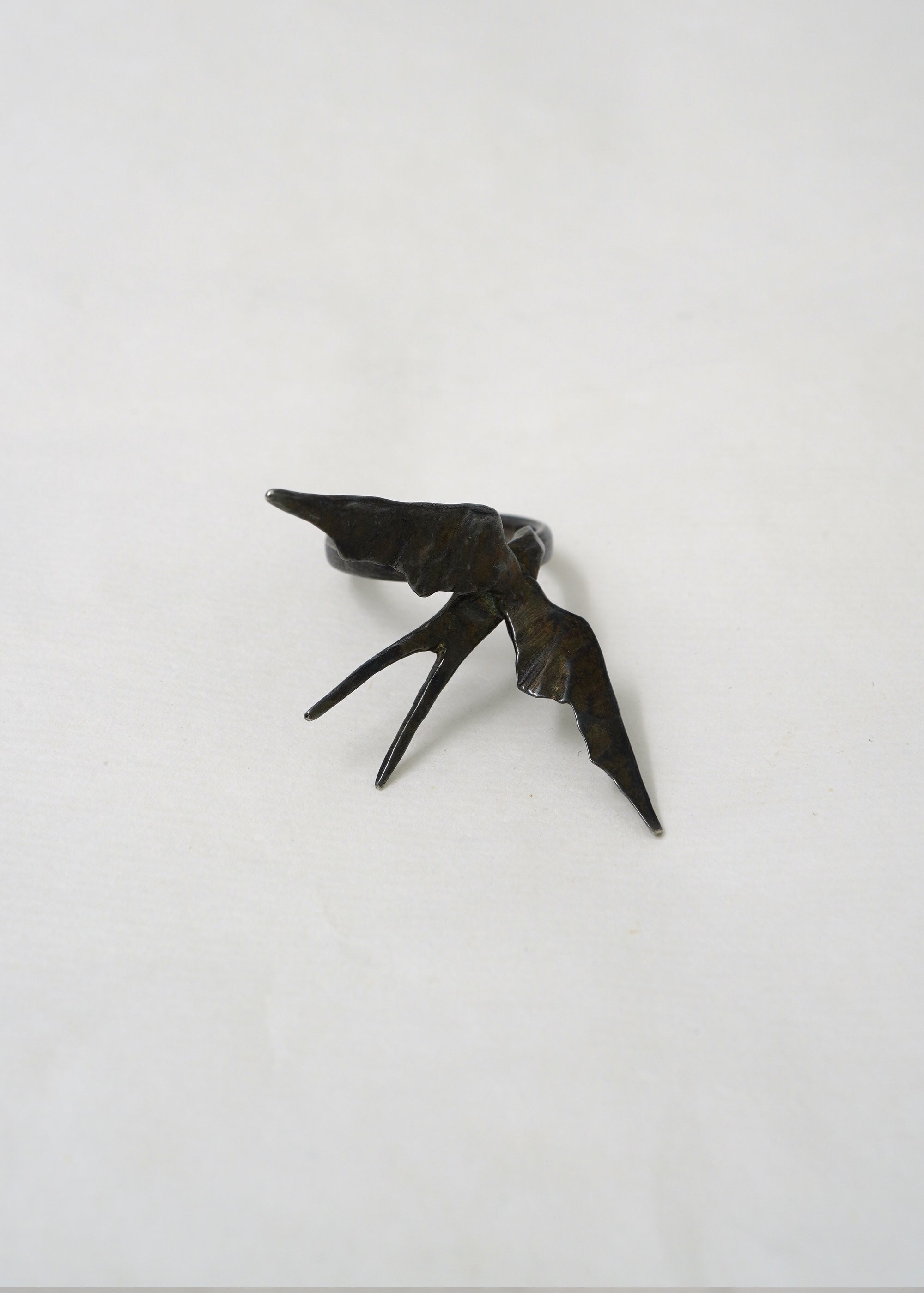 Silver Statement Ring - Rise I- Oxidised