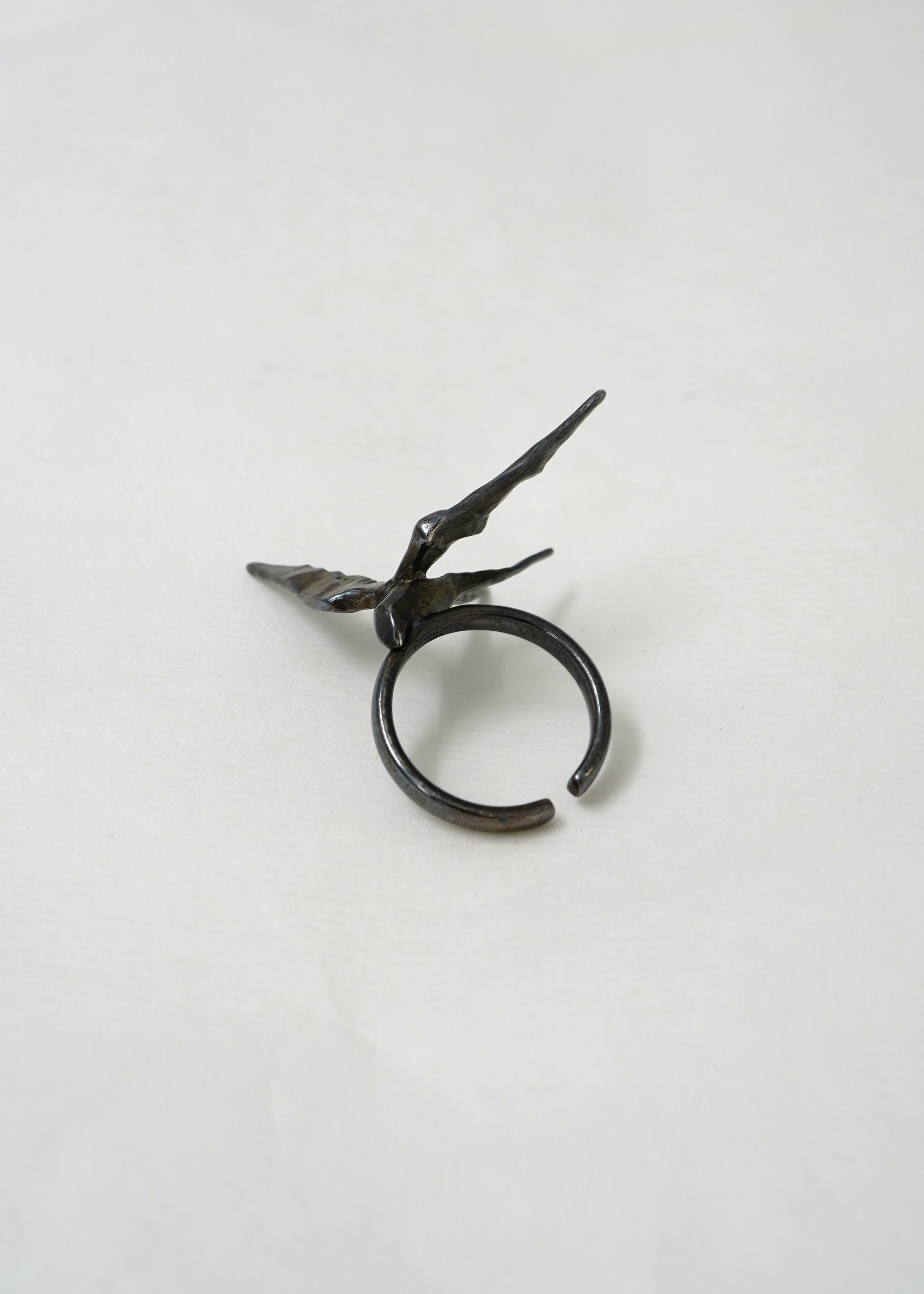 Silver Statement Ring - Rise I- Oxidised