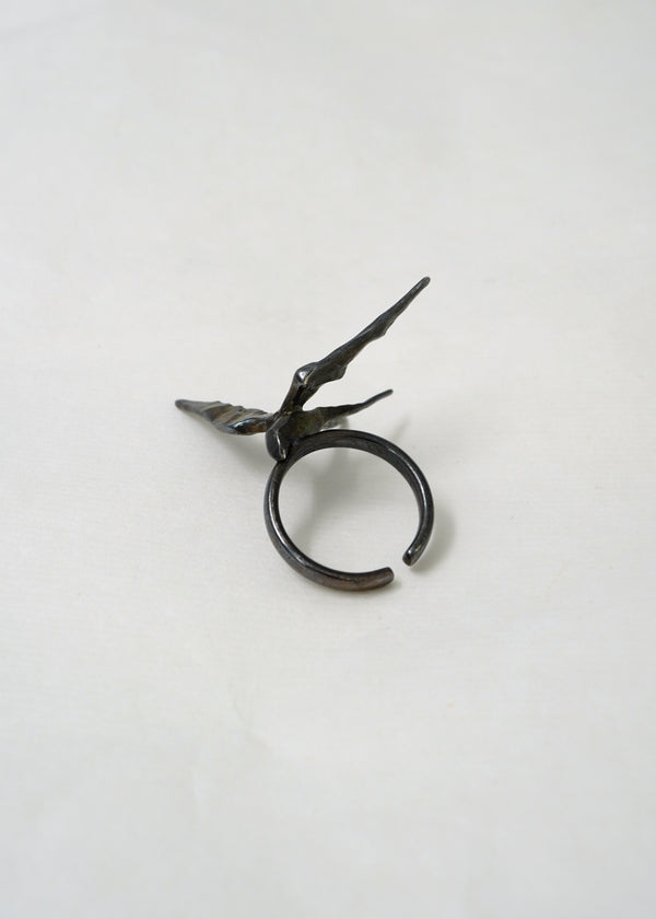 Silver Statement Ring - Rise I- Oxidised