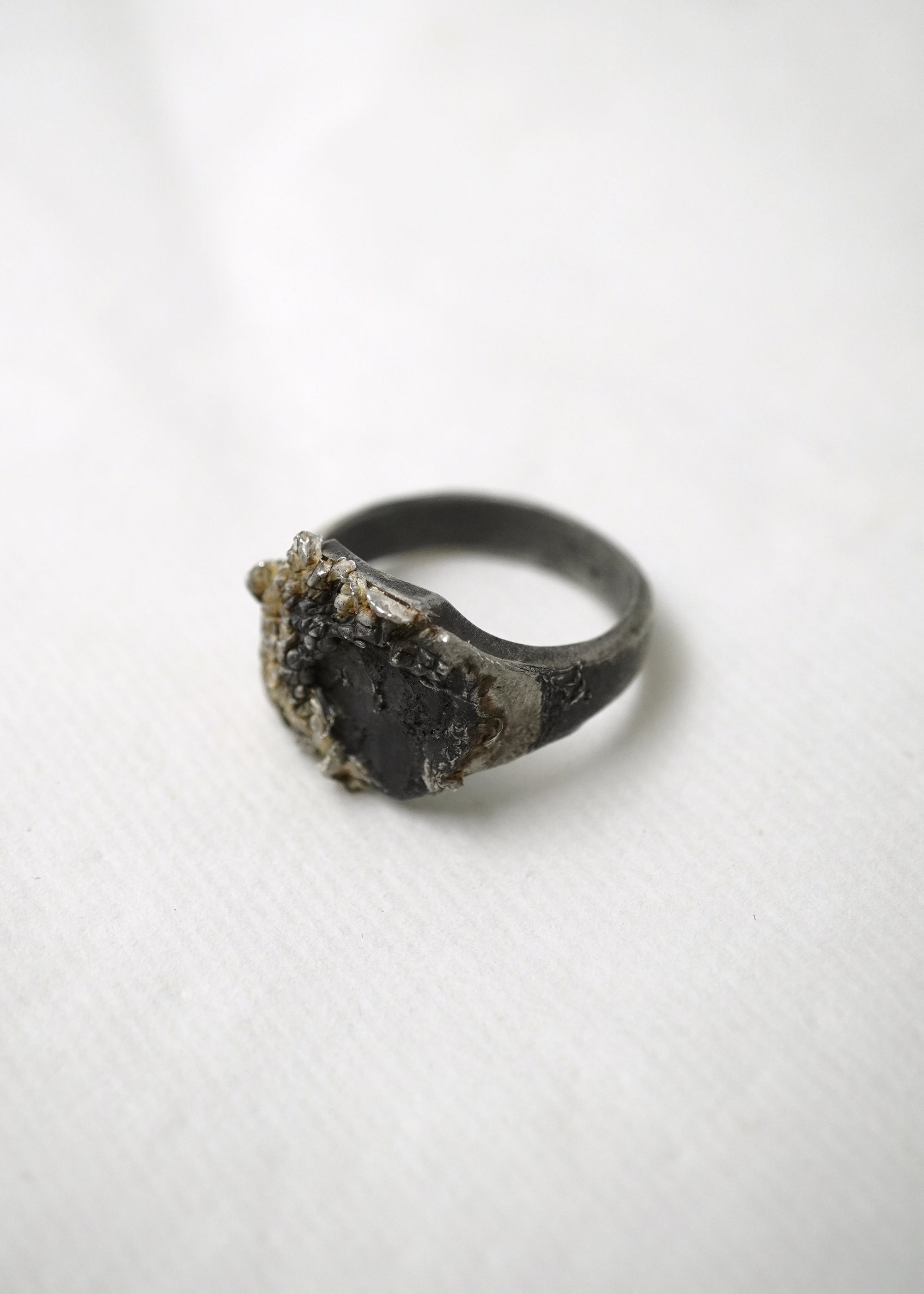 Silver Signet Ring - Signet I Dark