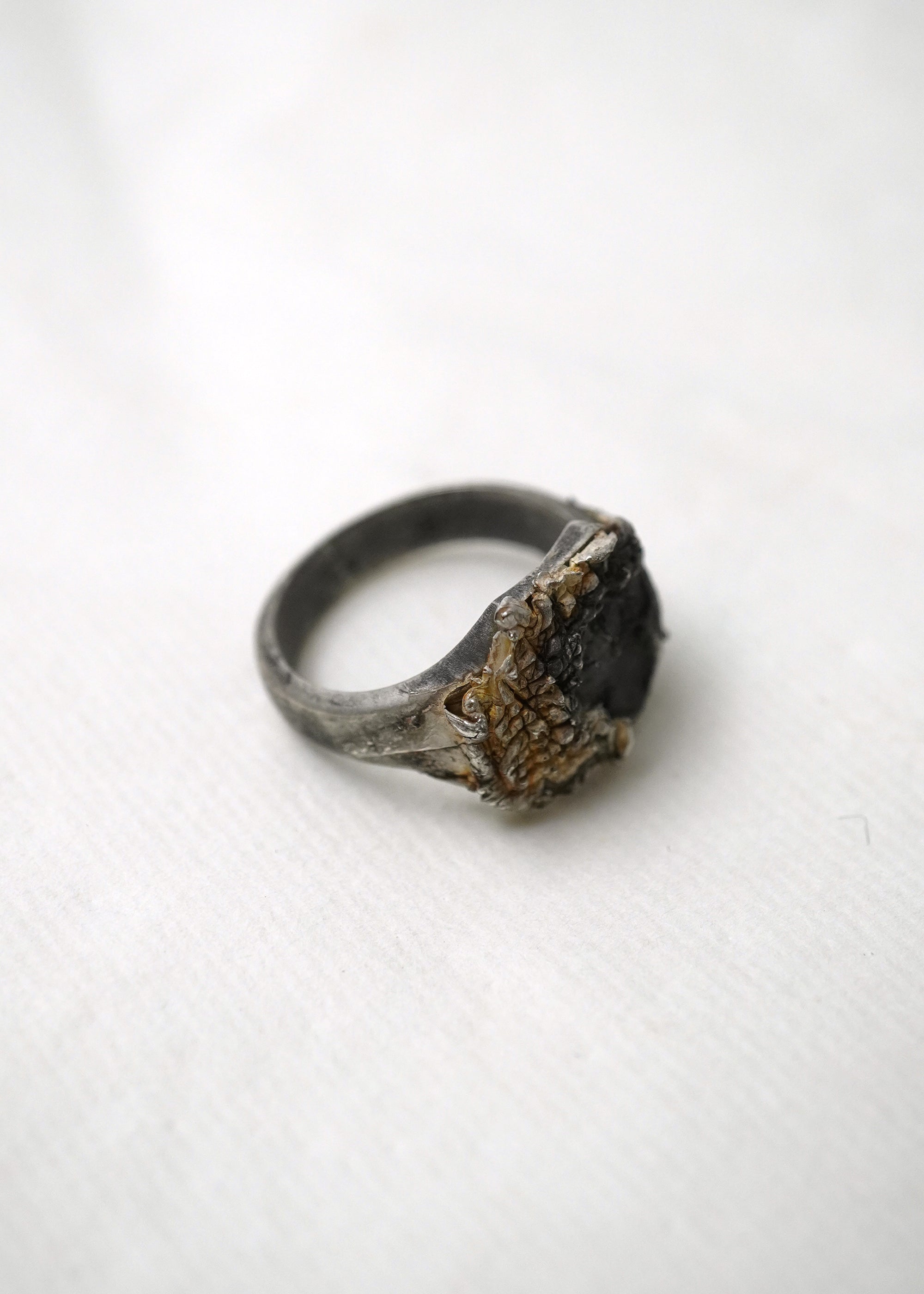 Silver Signet Ring - Signet I Dark