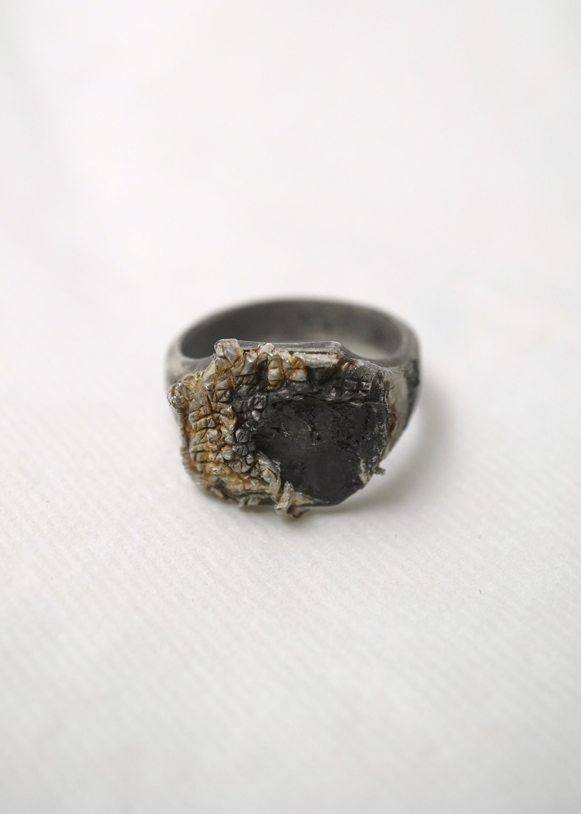 Silver Signet Ring - Signet I Dark