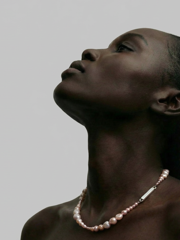 Limited Edition- Monolith Pattern Necklace in Pink