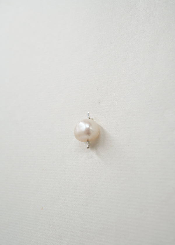 Silver & Pearl Earring- Composition III
