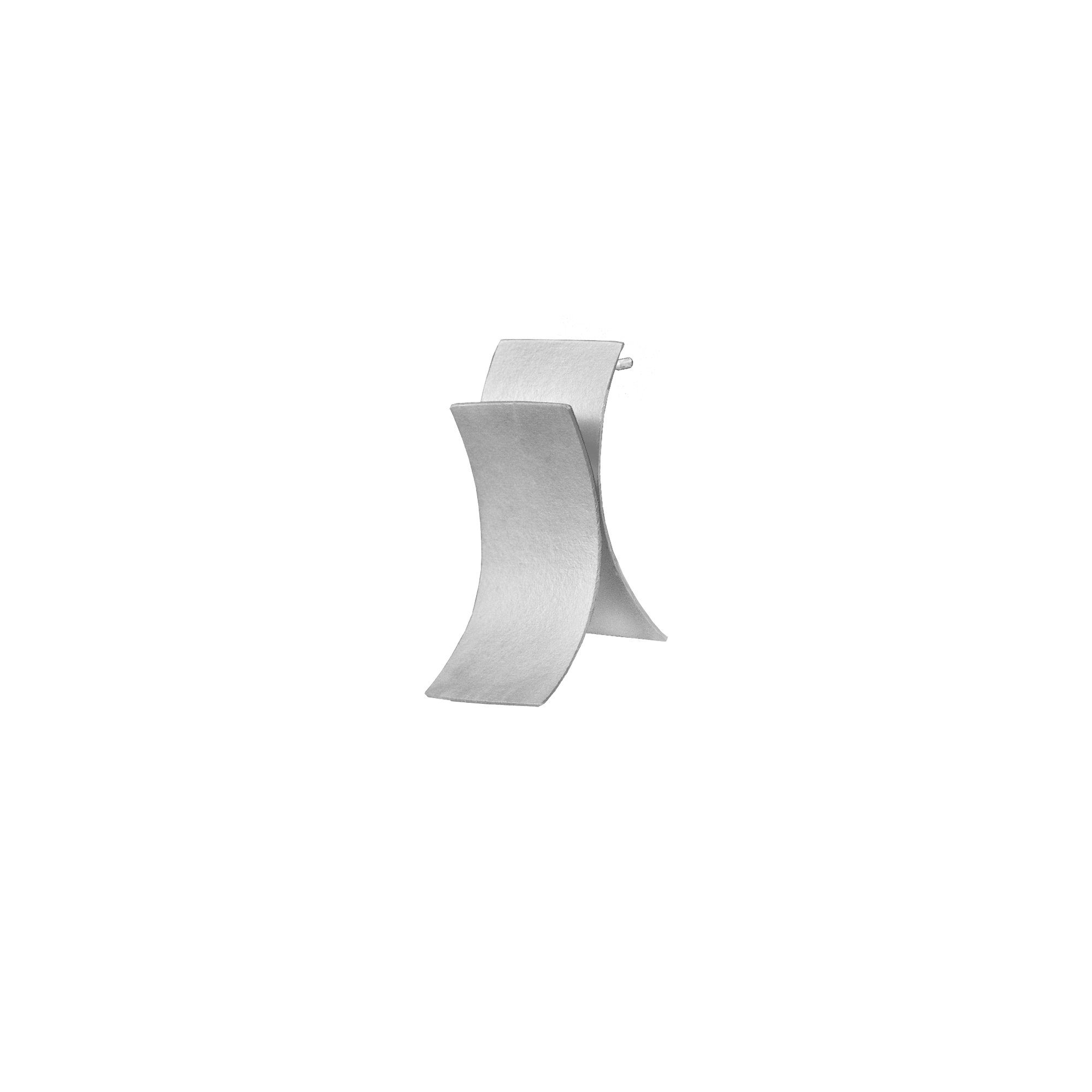 Silver Matte Earring- Xuan Earring I