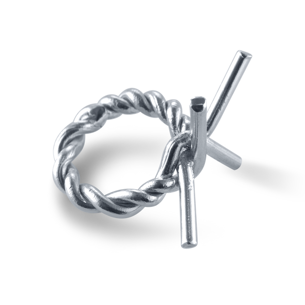 Silver Statement Ring - Barbedwire