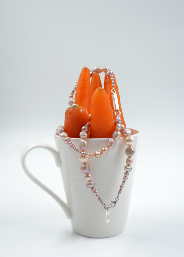 Limited Edition- Monolith Pattern Necklace in Pink