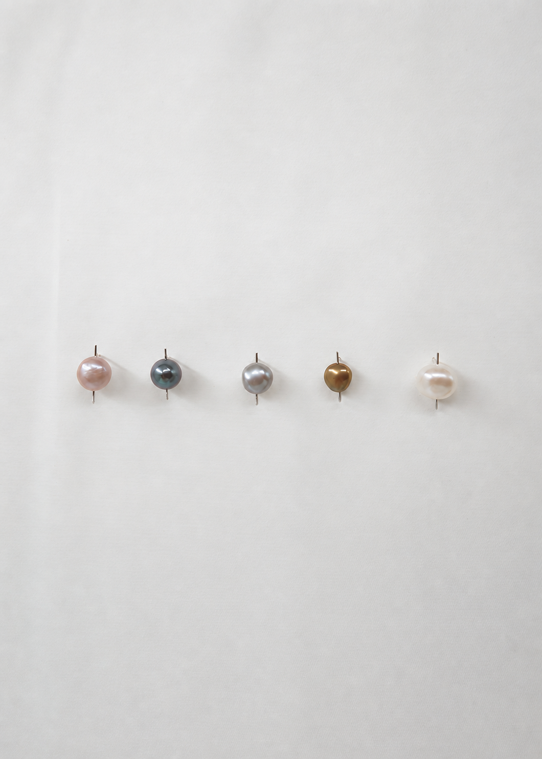 Silver & Pearl Earring- Composition III