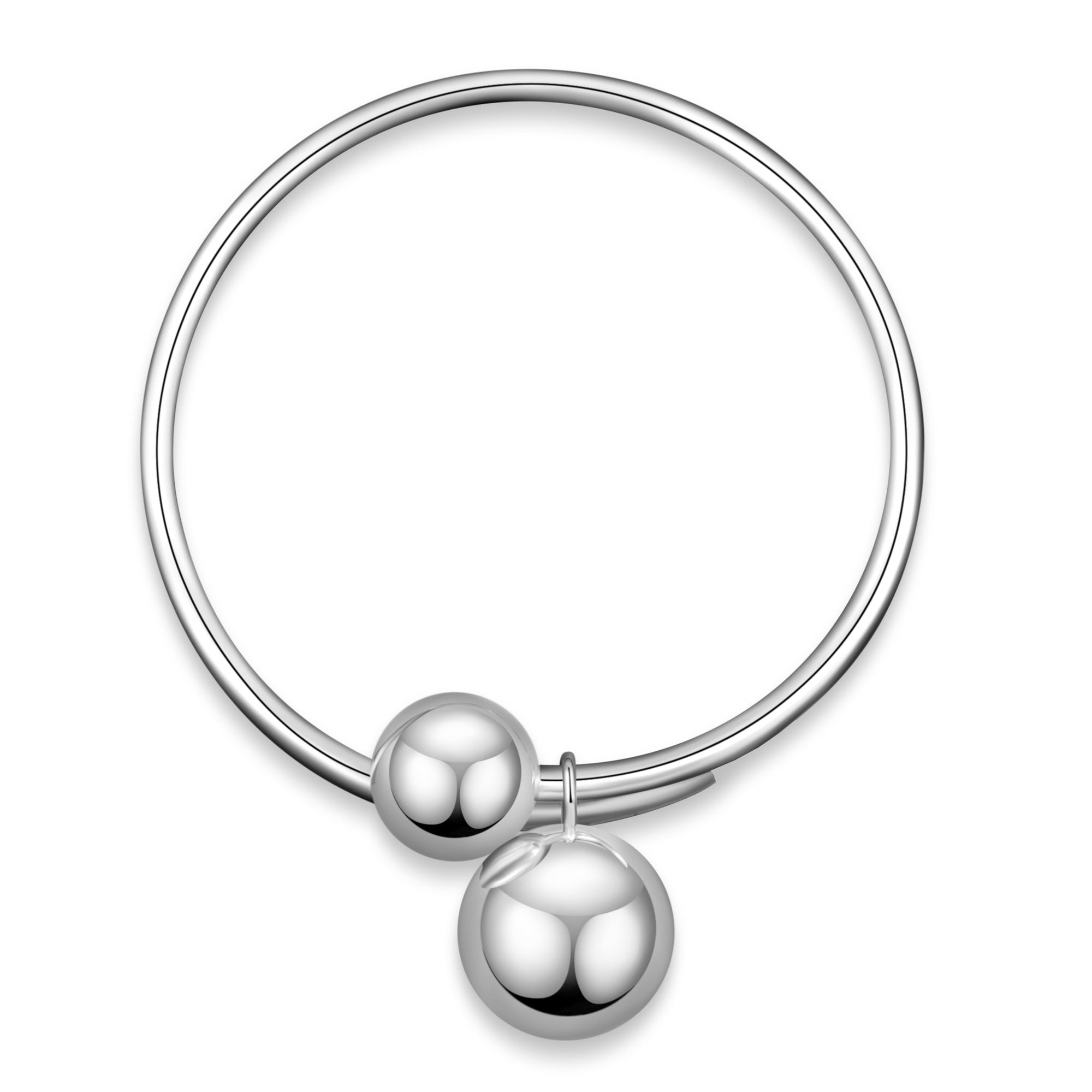 Silver Ball Bangle- Tahara